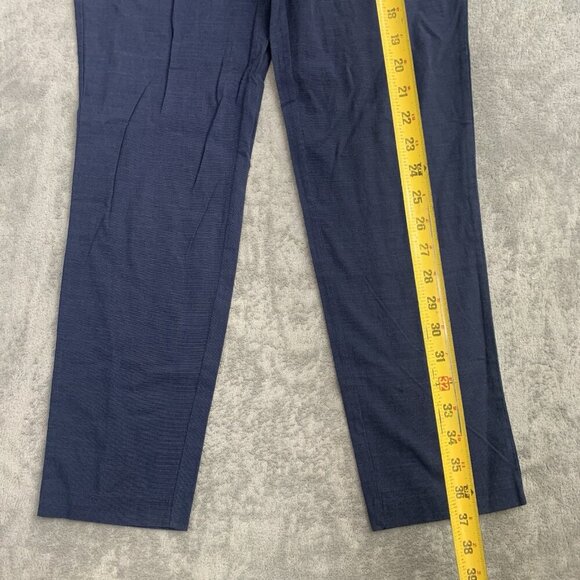 Tuckernuck Pants Womens Size 2 Navy Trouser Casual Cotton Linen Blend 28x27” - Picture 2 of 14